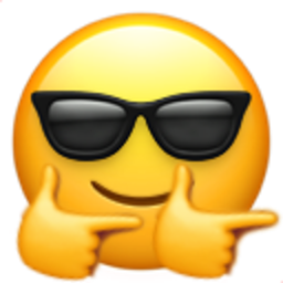 Finger Guns Sunglasses — emoji emoji for Slack & Discord (Discord)