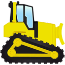 Bulldozer — cartoon emoji for Slack & Discord