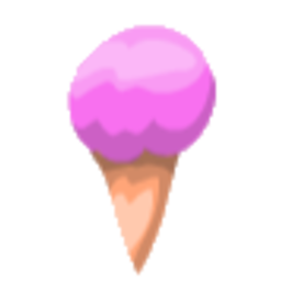 Pink Ice Cream — cartoon emoji for Slack & Discord (Discord)