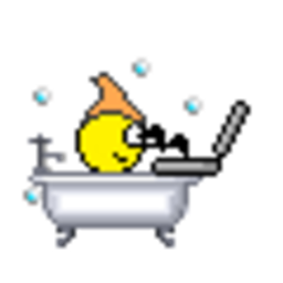 Bath Laptop — cartoon emoji for Slack & Discord (Discord)