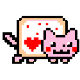 Nyancat Valentine — cartoon emoji for Slack & Discord (Discord)