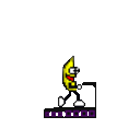 Banana Treadmill — cartoon emoji for Slack & Discord