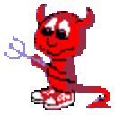 Devil Pitchfork — cartoon emoji for Slack & Discord