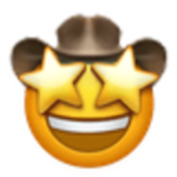Star Struck Cowboy — cartoon emoji for Slack & Discord (Discord)
