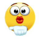 Flying Kiss — cartoon emoji for Slack & Discord