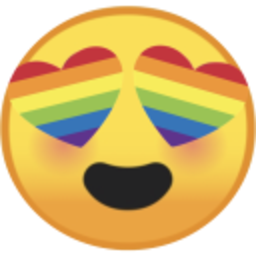 Heart Eyes Rainbow — cute emoji for Slack & Discord (Discord)