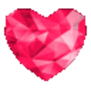 Diamond Heart Red — heart emoji for Slack & Discord