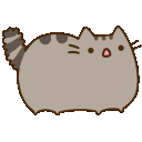 Pusheenscared — cartoon emoji for Slack & Discord