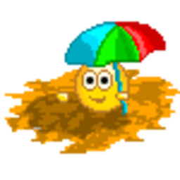 Beach Sand — cartoon emoji for Slack & Discord (Discord)