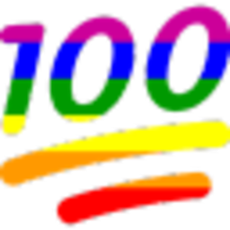 100 Pride — number emoji for Slack & Discord (Discord)
