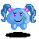 Bluekao Pigtails — cartoon emoji for Slack & Discord