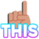 This 3 — text emoji for Slack & Discord