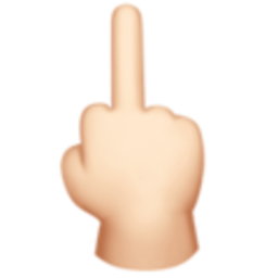 Middle Finger 2 — hand-gesture emoji for Slack & Discord (Discord)