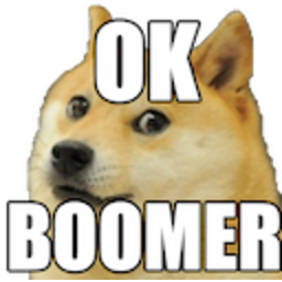Ok Boomer — dog emoji for Slack & Discord (Discord)