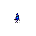 Bananadance Blue2 — cartoon emoji for Slack & Discord