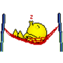 Hammock Sleeping — cartoon emoji for Slack & Discord