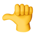50 Percent Thumb — hand-gesture emoji for Slack & Discord