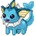 Vaporeon 5 — cartoon emoji for Slack & Discord