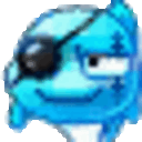 Bluefish Pirate — cartoon emoji for Slack & Discord