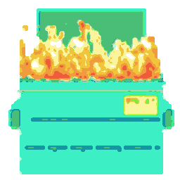 Party Dumpster Fire Fixed — fire emoji for Slack & Discord (Discord)