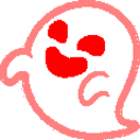 Rainbow Ghostie — cartoon emoji for Slack & Discord