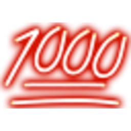 1000 Neon — number emoji for Slack & Discord (Discord)