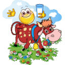 Cow Milk — cartoon emoji for Slack & Discord