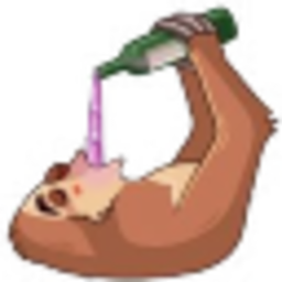Drunk Sloth — cartoon emoji for Slack & Discord (Discord)