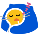 Meow Comfysleep — cartoon emoji for Slack & Discord