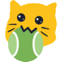 Meow Tennisball — cat emoji for Slack & Discord