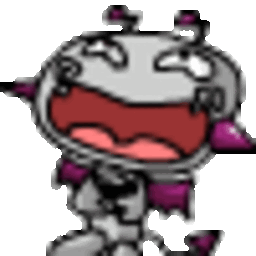 Laughing Robot — cartoon emoji for Slack & Discord (Discord)