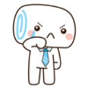 Wipe Tear — cartoon emoji for Slack & Discord