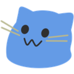 Meow Blue — cartoon emoji for Slack & Discord (Discord)