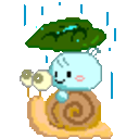 Bluekao Snail — cute emoji for Slack & Discord