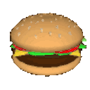 Burger Spin 2 — burger emoji for Slack & Discord