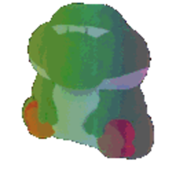 Rainbow Yoshi — cartoon emoji for Slack & Discord (Discord)