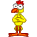 Chicken Dance — cartoon emoji for Slack & Discord