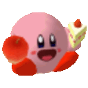 Kirby Eat — cartoon emoji for Slack & Discord