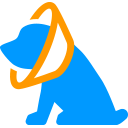 Dog Cone Of Shame — cartoon emoji for Slack & Discord