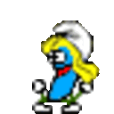 Bananadance Smurf — cartoon emoji for Slack & Discord