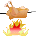 Chicken Roasting — food emoji for Slack & Discord