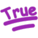 True — text emoji for Slack & Discord