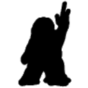 Starfrontiers Dralasite — silhouette emoji for Slack & Discord