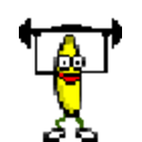 Banana Weightlift — banana emoji for Slack & Discord