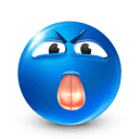 Idiot Blue — cartoon emoji for Slack & Discord