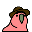 Chico Parrot — cartoon emoji for Slack & Discord