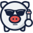 Gangster Piggy — cartoon emoji for Slack & Discord