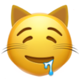 Drooling Cat Face — cat emoji for Slack & Discord (Discord)