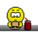 Eat Sandwich — cartoon emoji for Slack & Discord