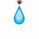 Eye Teardrop — emotion emoji for Slack & Discord